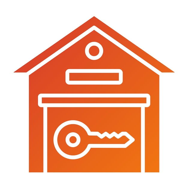 Vector Design Warehouse Key Icon Style