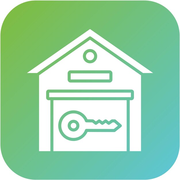 Vector Design Warehouse Key Icon Style