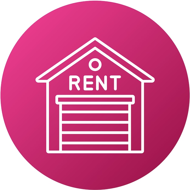 Vector vector design warehouse rental icon stijl