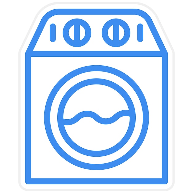 Vector design washing machine icon style