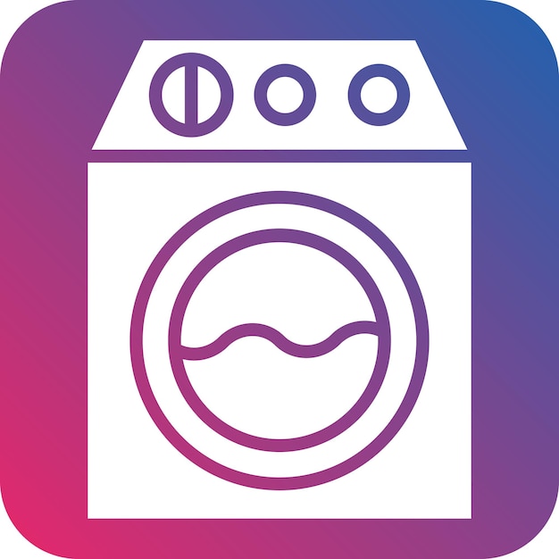 Vector vector design washing machine icon style