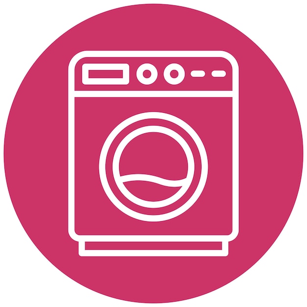 Vector Design Washing Machine Icon Style