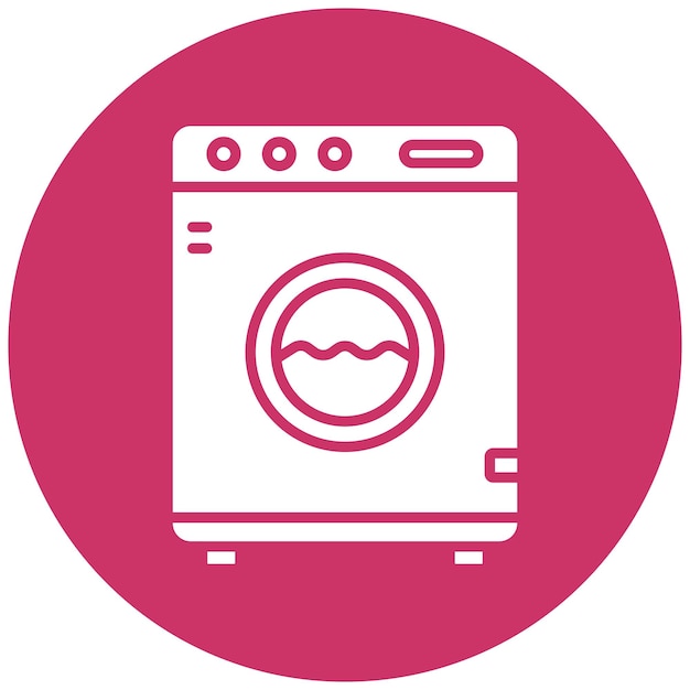 Vector Design Washing Machine Icon Style