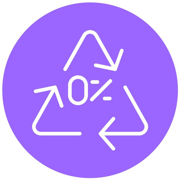 Vector design wastezero icon style