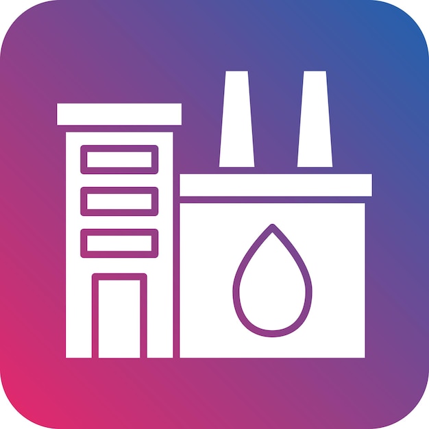 Vector vector design water factory icon style