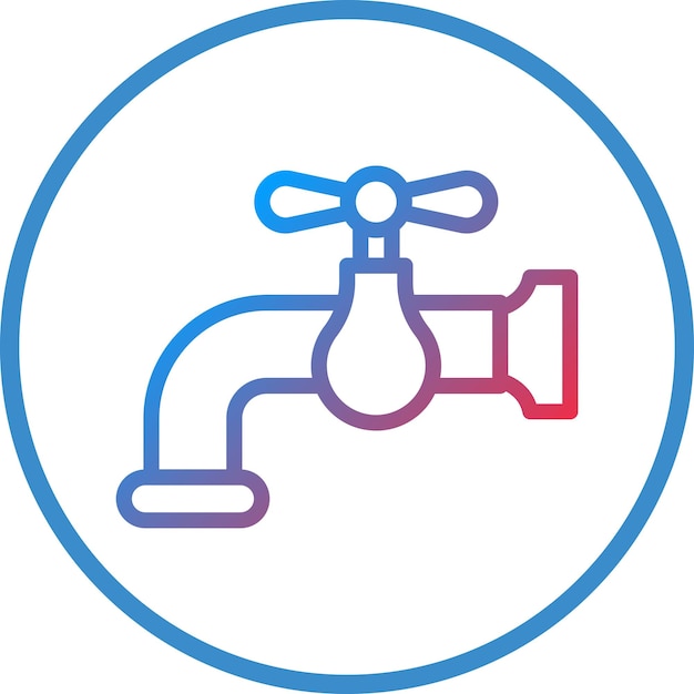 Vector Design Water Tap Icon Style