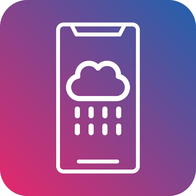 Vector Design Weather App Icon Style