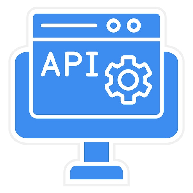 Vector Design Web API Icon Stijl