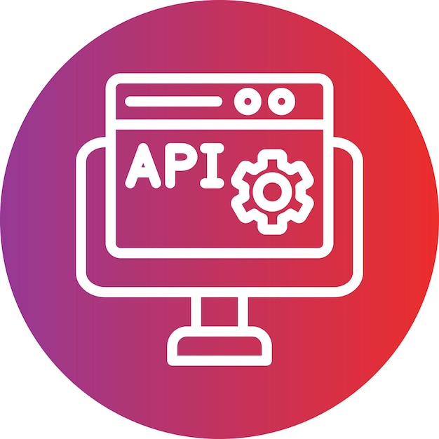 Vector Design Web API Icon Style