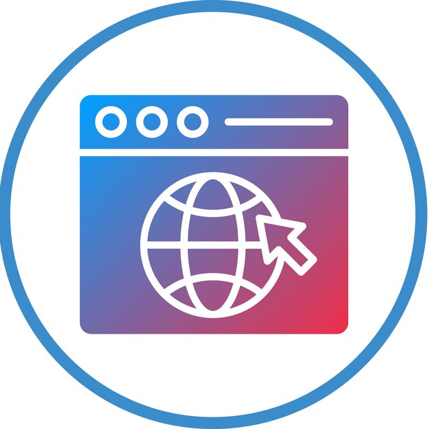 ベクトルデザイン Web ブラウザのアイコンスタイル