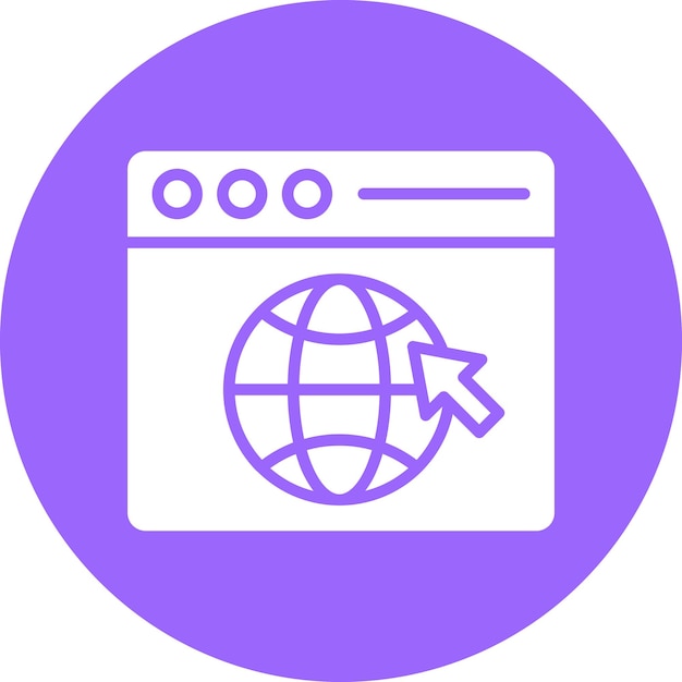 Vector Design Web Browser Icon Style