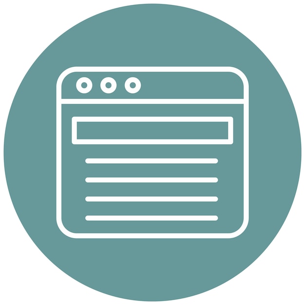 Vector Design Web Browser Icon Style