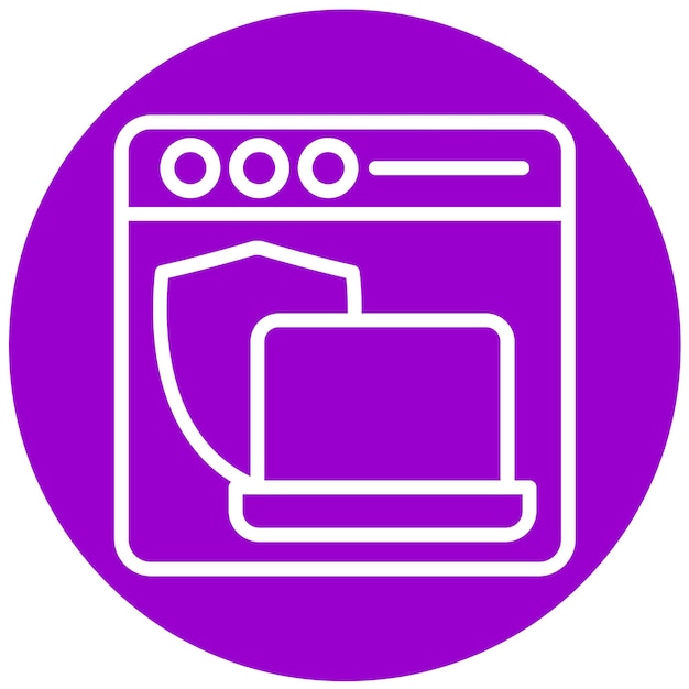 Vector Design Web Defender Icon Stijl