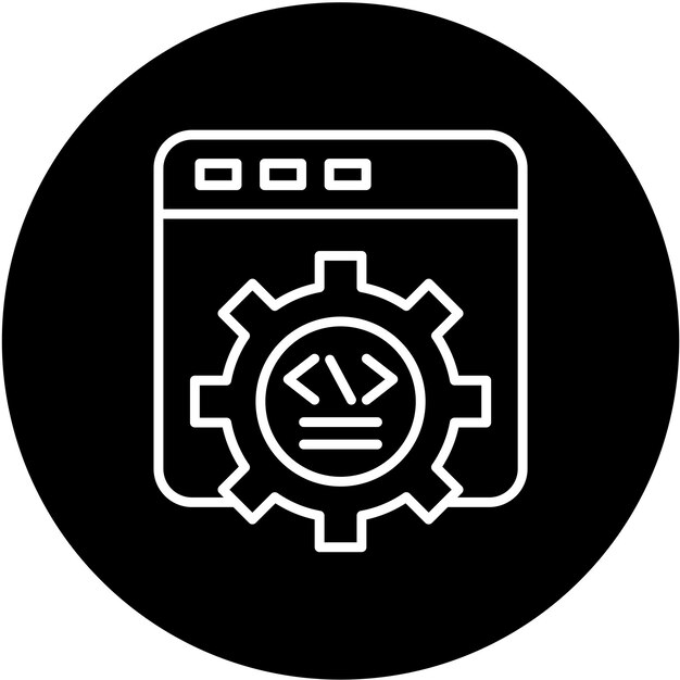 터 디자인 웹 개발 아이콘 스타일