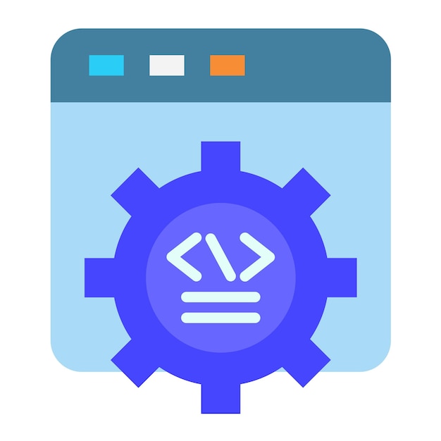 Vector vector design web development icon style