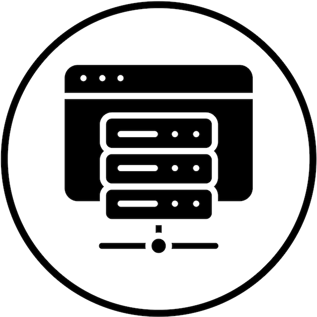 Vector Design Web Hosting Icon Style