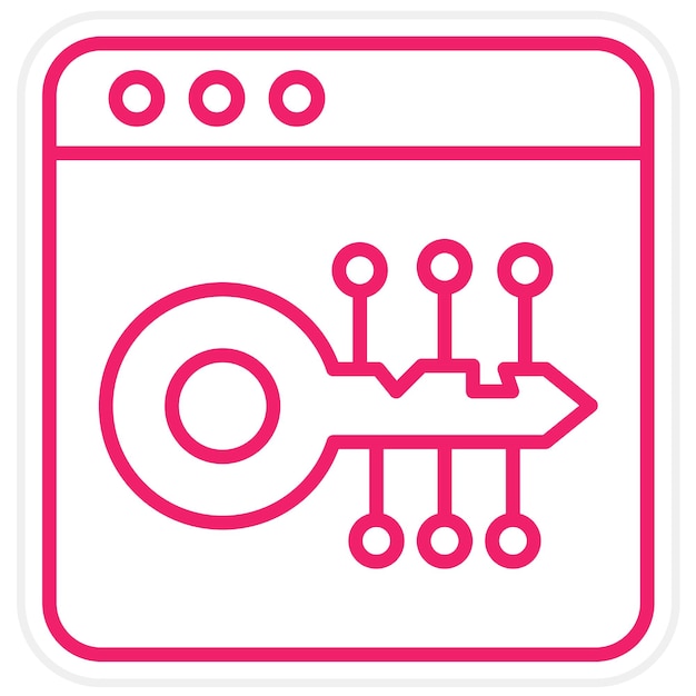 터 디자인 웹 키 아이콘 스타일