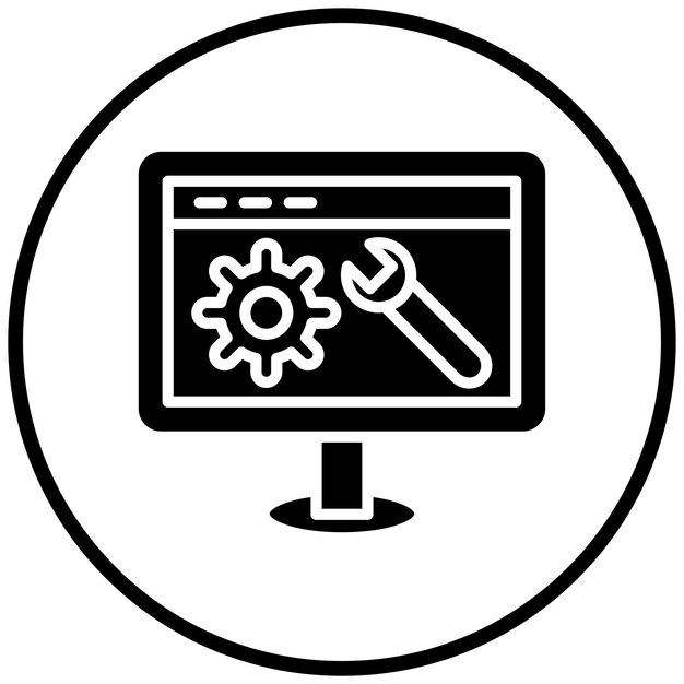 터 디자인 웹 최적화 아이콘 스타일