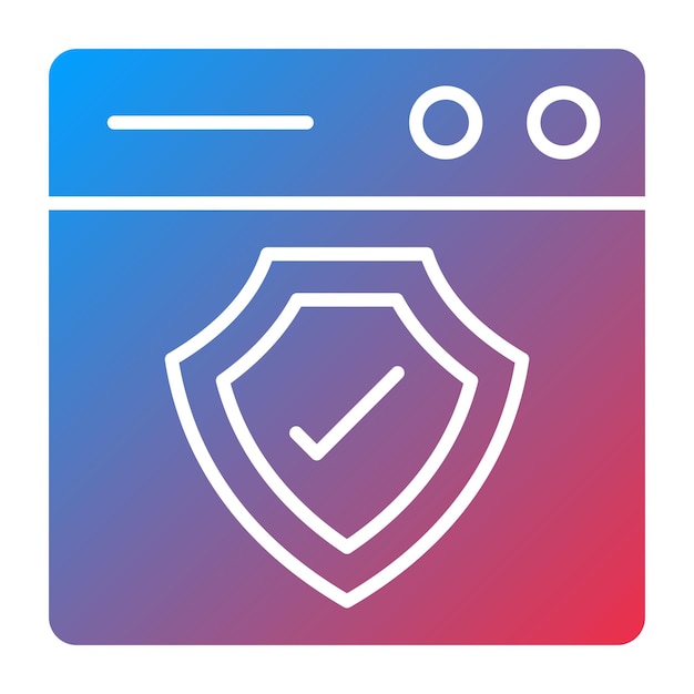 Vector vector design web protection icon style