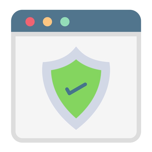 Vector vector design web protection icon style