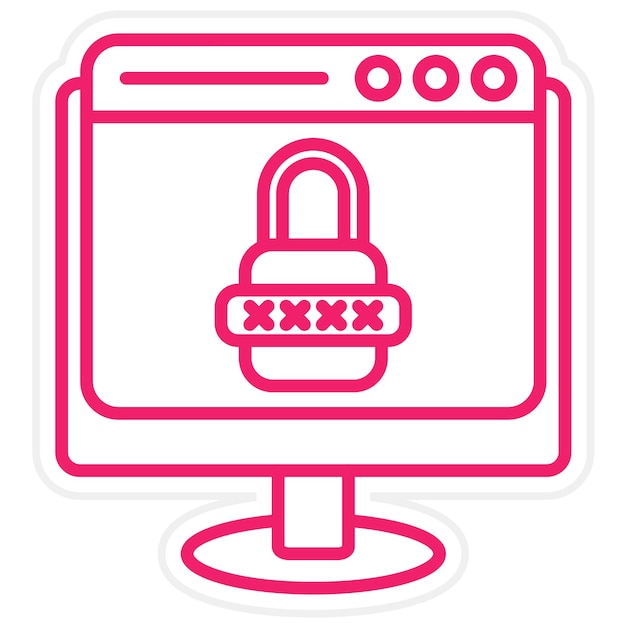 ベクトル デザイン Web セキュリティ アイコン スタイル