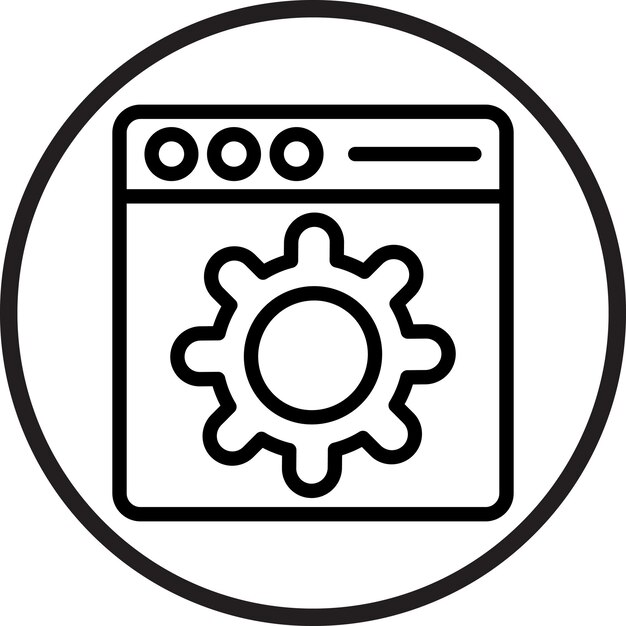 터 디자인 웹 설정 아이콘 스타일