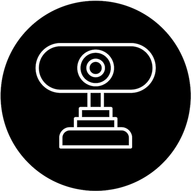 터 디자인 웹캠 아이콘 스타일