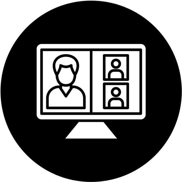 Vector Design Webinars Icon Stijl
