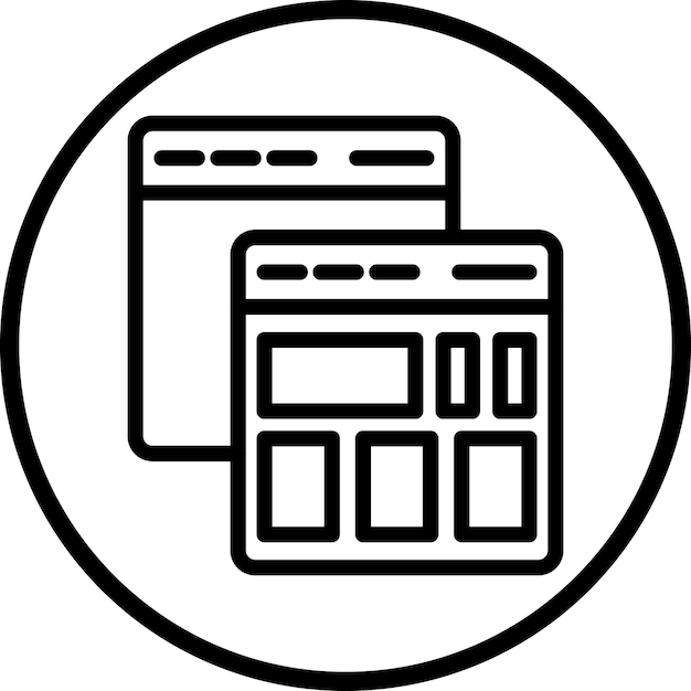 터 디자인 웹 페이지 아이콘 스타일