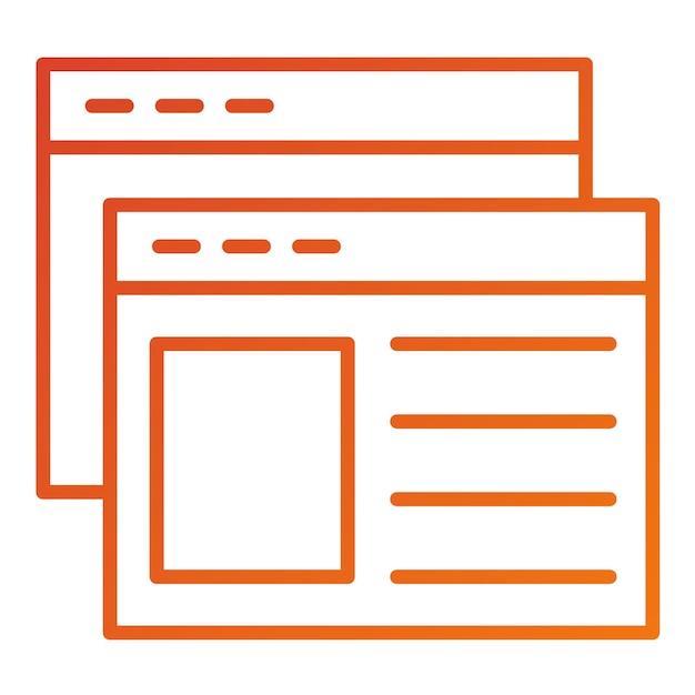 터 디자인 웹 페이지 아이콘 스타일