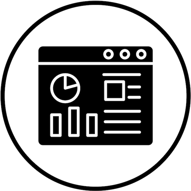 ベクトルデザイン ウェブサイト ダッシュボード アイコン スタイル