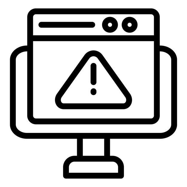 터 디자인 웹사이트 오류 아이콘 스타일