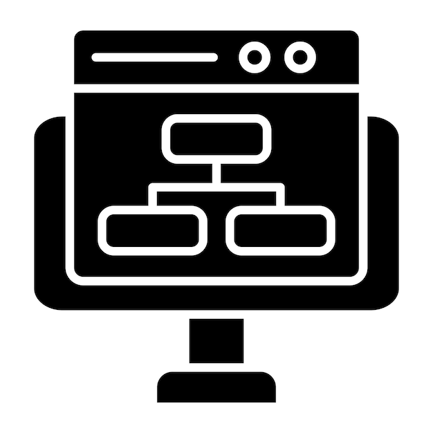 Vector Design Website Structure Icon Style
