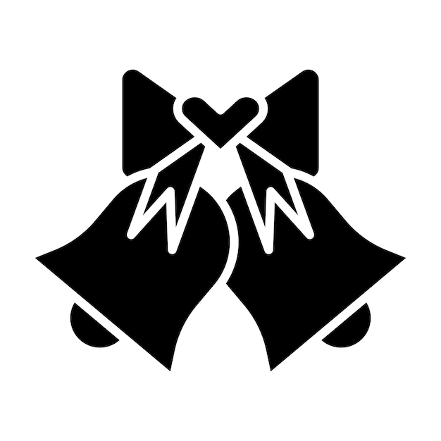 Vector Design Wedding Bells Icon Style