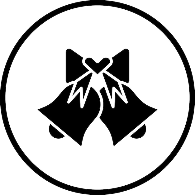 Vector Design Wedding Bells Icon Style