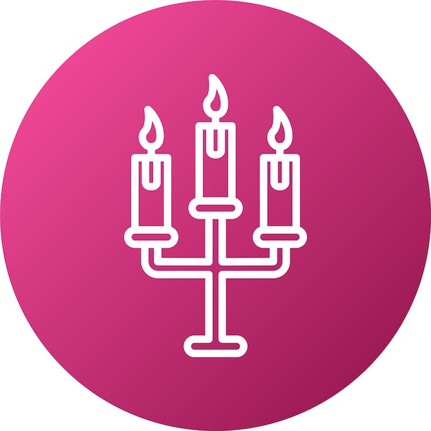 Vector vector design wedding candle icon style