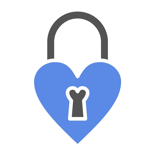 Vector vector design wedding padlock icon style