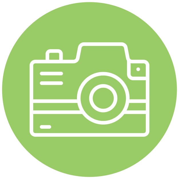 Vector Design Wellness Fotografie Icon Stijl