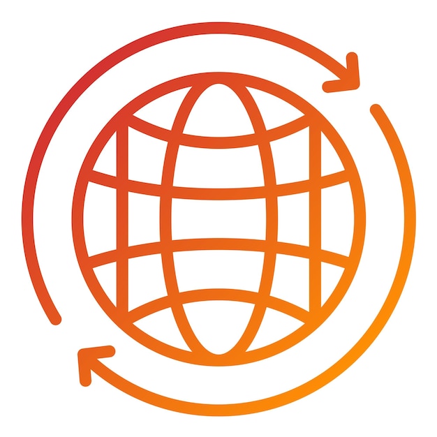 Vector Design Wereldwijde Icon Stijl