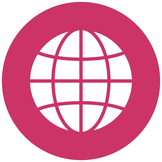 Vector Design Wereldwijde Icon Stijl