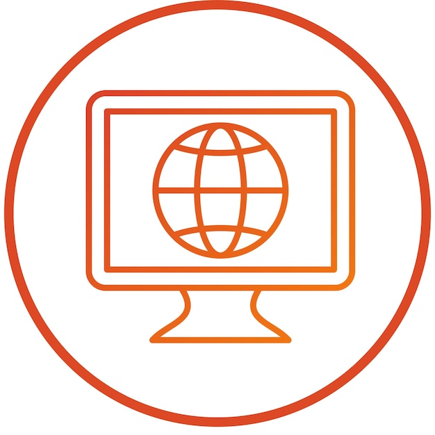 Vector Design Wereldwijde Icon Stijl