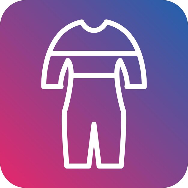 Икона векторного дизайна костюма