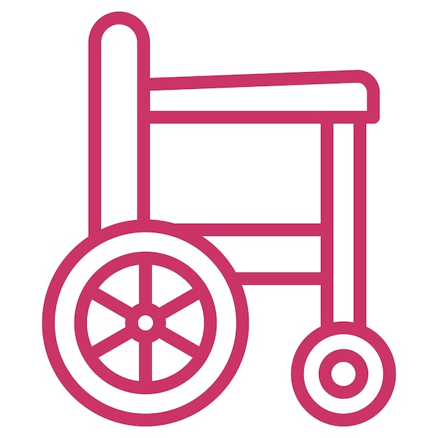 Vector vector design wheelchair icon style