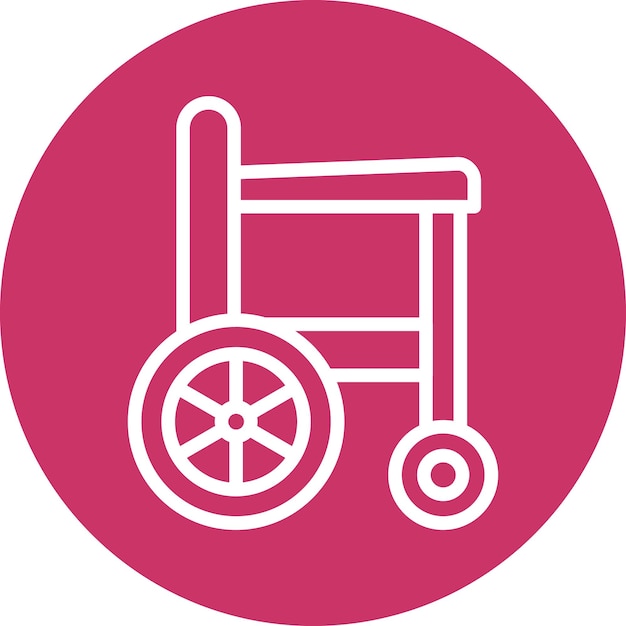 Vector Design Wheelchair Icon Style