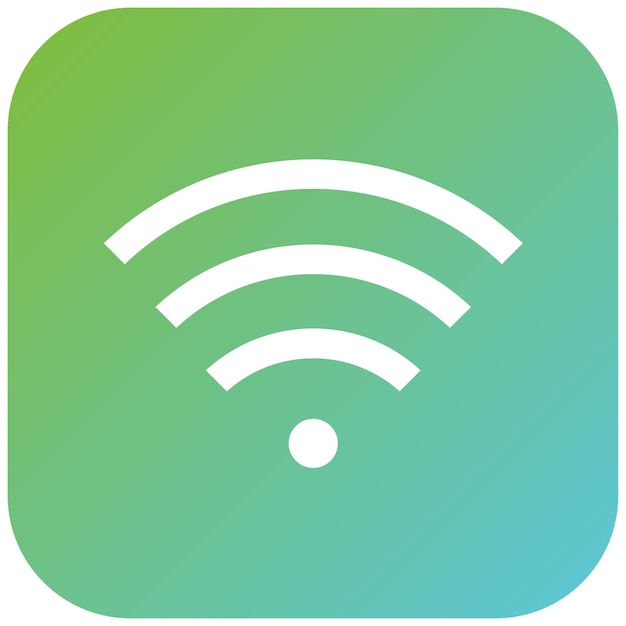 Vettore stile di icona di connessione wi-fi a disegno vettoriale
