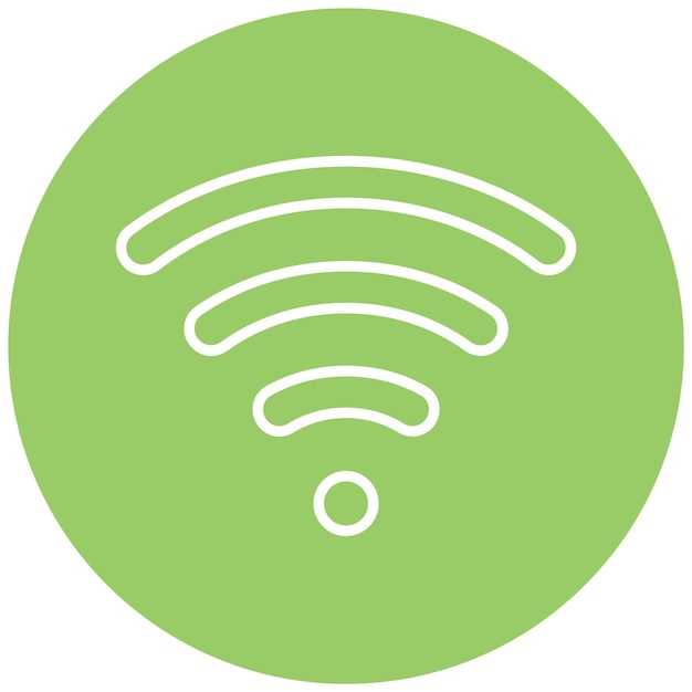 Векторный дизайн wi-fi icon style