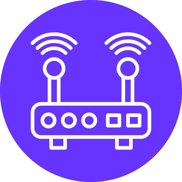 터 디자인 Wi-Fi 라우터 아이콘 스타일