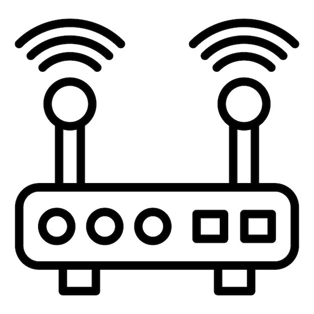 터 디자인 Wi-fi 라우터 아이콘 스타일