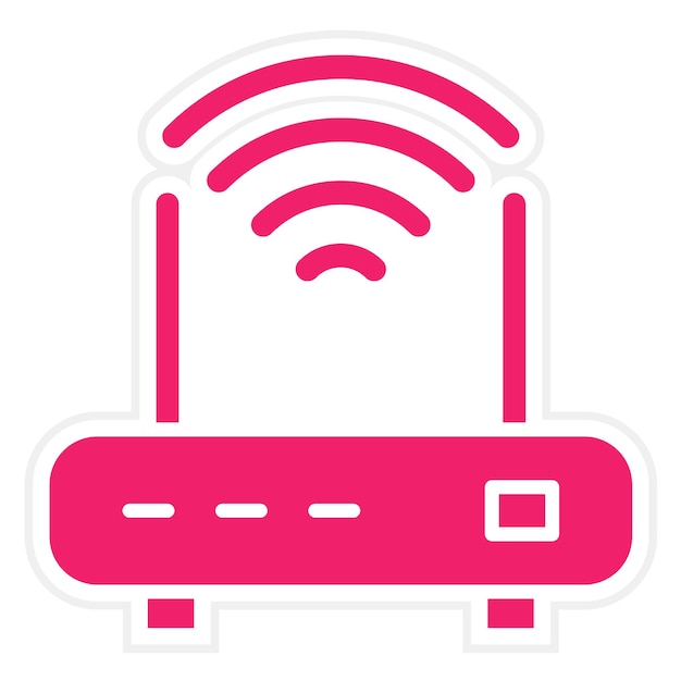 터 디자인 Wi-Fi 라우터 아이콘 스타일