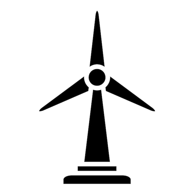 ベクトルデザインの風車アイコンスタイル